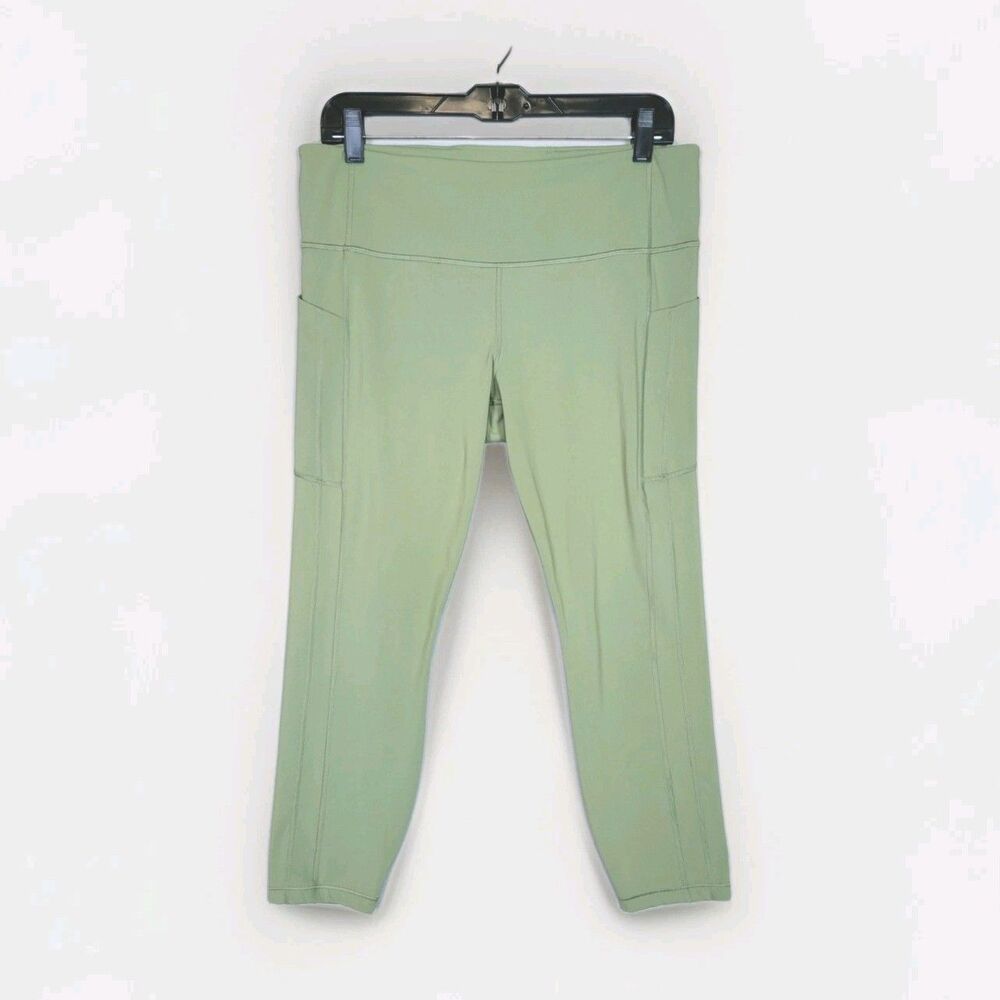 Athleta Ultimate Stash II 7/8 Tight Leggings Womens XL Sage Green Athleticwear